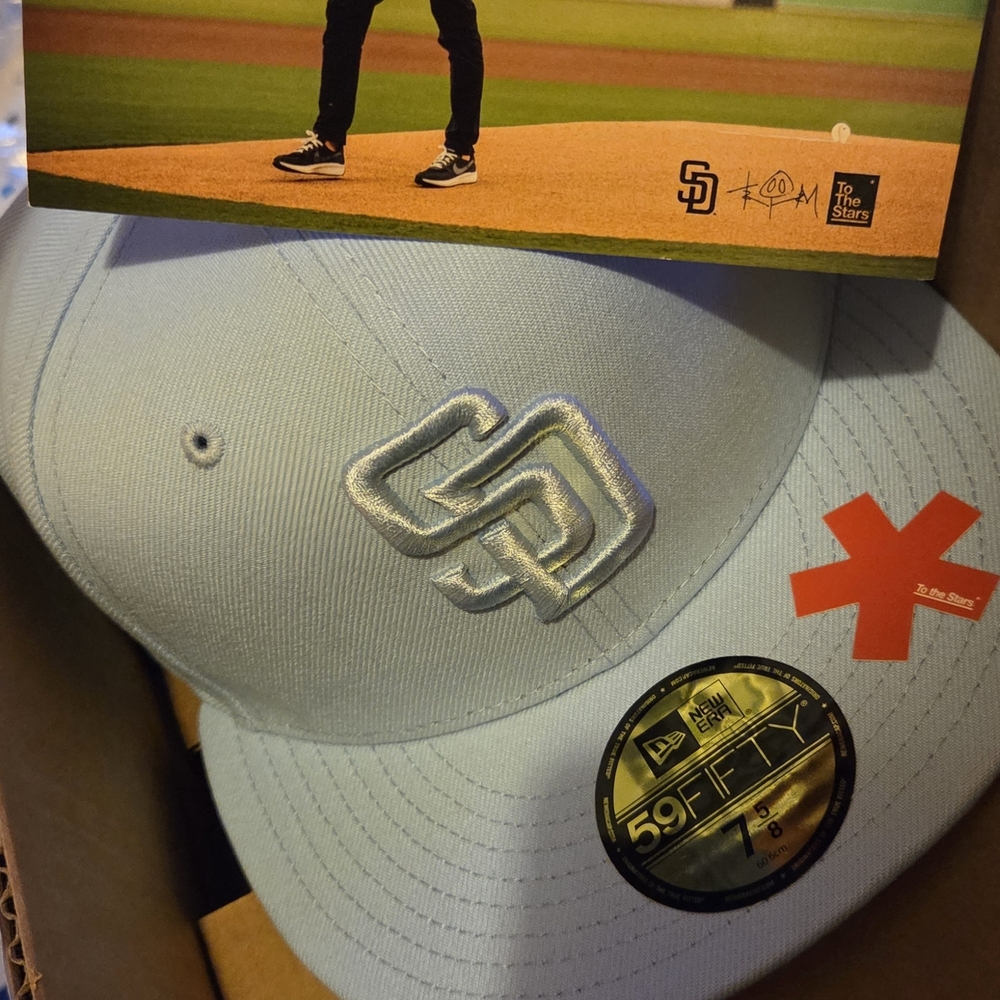 New Era San Diego Padres Light Blue 59FIFTY Fitted Cap - Men
